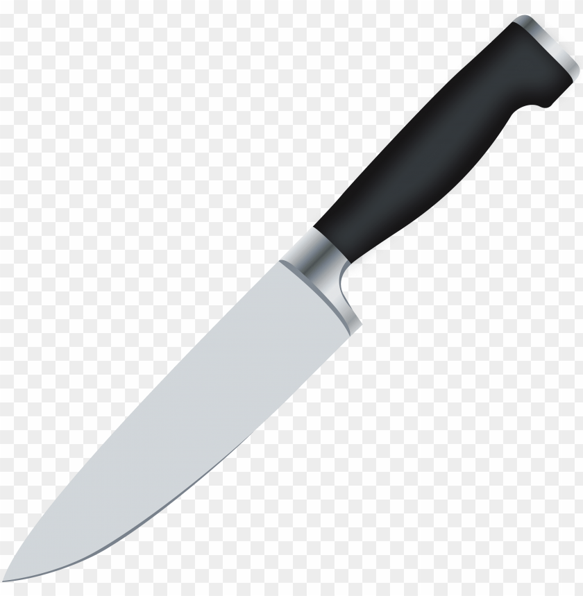 kitchen knife clipart black and white
