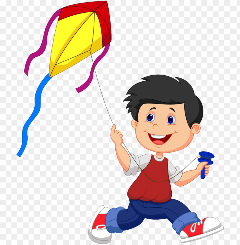 free PNG kite cartoon illustration - playing kite cartoon PNG image with transparent background PNG images transparent