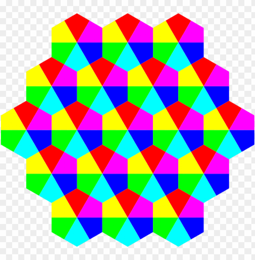 kite hexagons 6 color - color hexagon PNG image with transparent background@toppng.com
