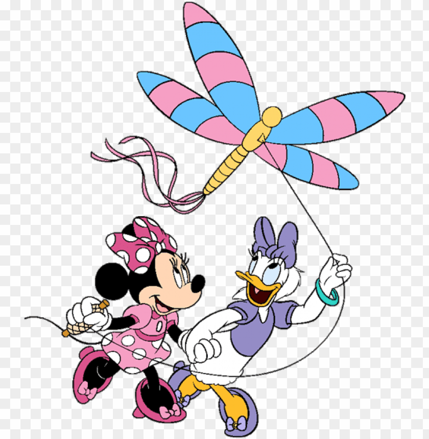 kitefly kite - minnie mouse and daisy duck flying kites, kite
