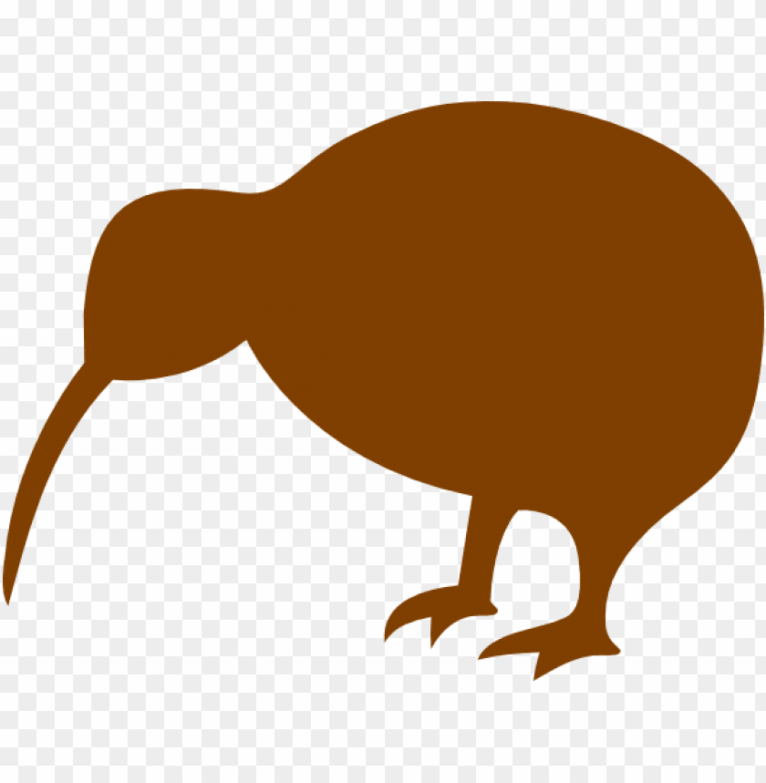 free PNG kiwi bird clipart tiki - kiwi bird silhouette PNG image with transparent background PNG images transparent