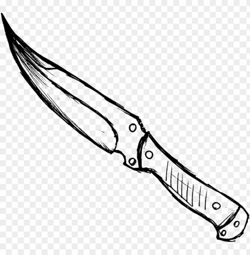 knife drawing PNG with Clear Background - ID 4502