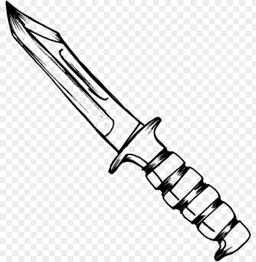 knife drawing PNG with Clear Background - ID 4505