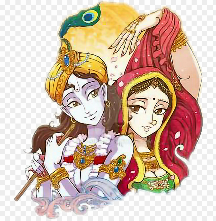 krishna radhakrishna radhe krishna - radha krishna vector PNG image with  transparent background | TOPpng