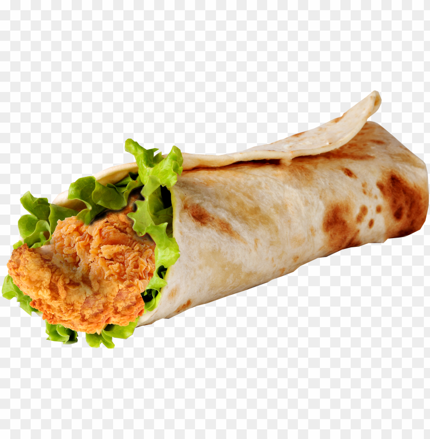free PNG krispy chicken wrap - crispy chicken wrap PNG image with transparent background PNG images transparent