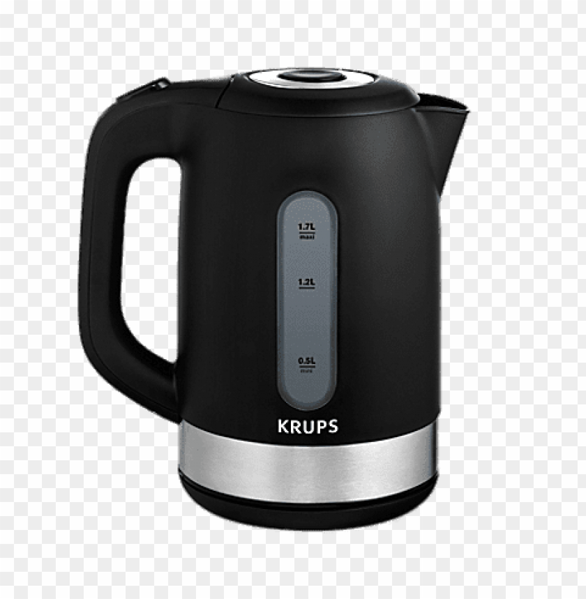 kitchenware, kettles, krups black hot water kettle, 