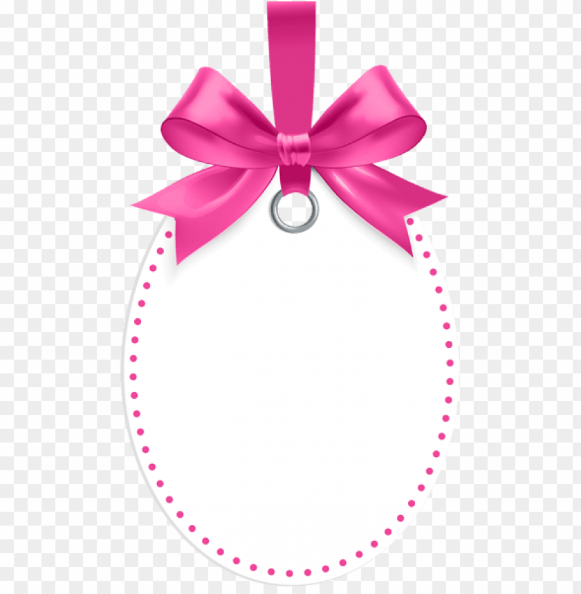 Download Label With Pink Bow Template Png Clipart Png Photo Toppng - pink bows roblox