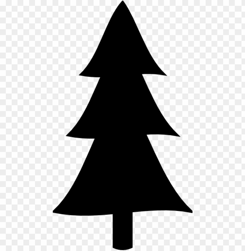 black christmas tree clipart