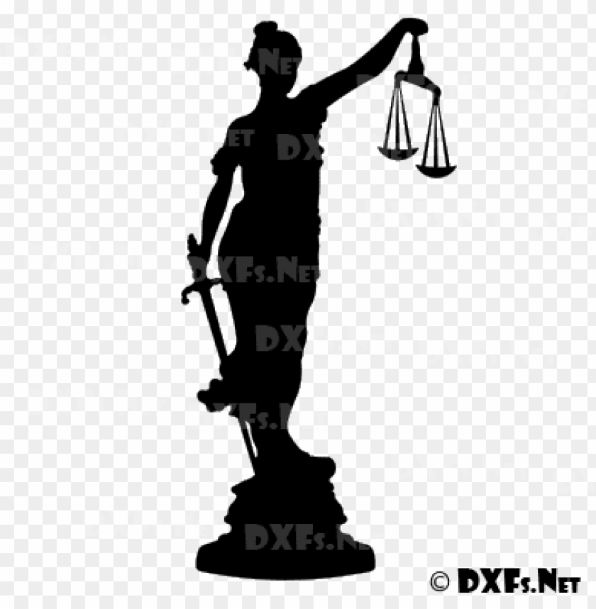 lady justice silhouette cnc dxf file download - lady justice silhouette PNG image with transparent background@toppng.com