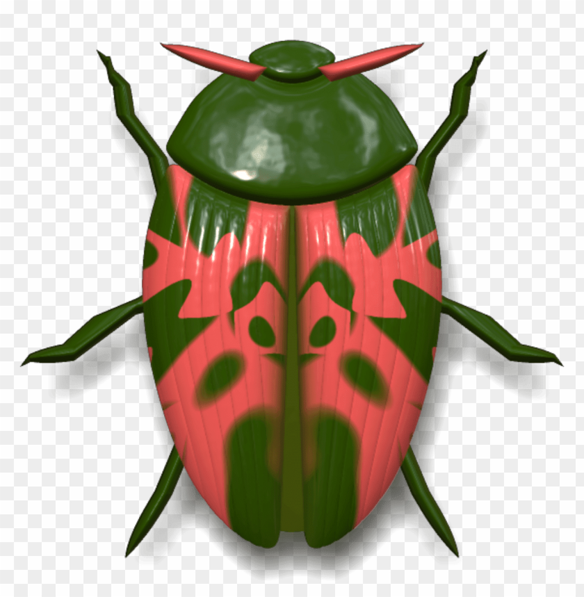 animals, insects, ladybugs, ladybug dark green and pink, 