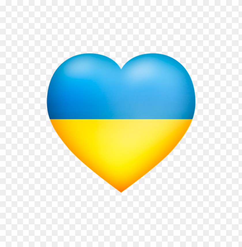 lag of ukraine heart PNG image with transparent background@toppng.com