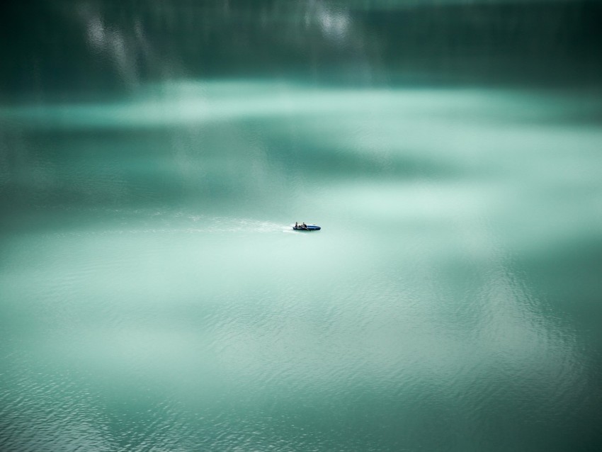lake, boat, minimalism, water, surface, calm
