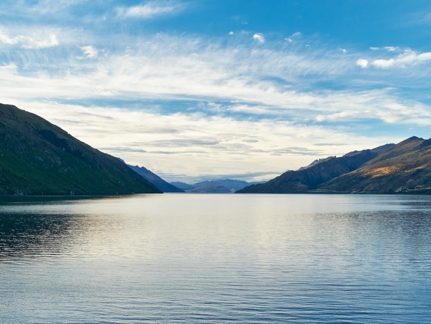 lake, water, mountains sky, landscape, new zealand png - Free PNG Images |  TOPpng