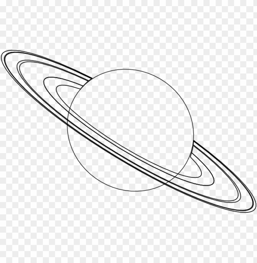 free PNG lanet clipart black and white - saturn outline PNG image with transparent background PNG images transparent
