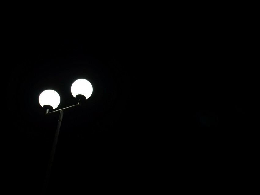 lantern, night, light, balls, minimalism, bw