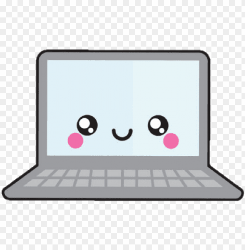 Laptop Computer Cute Kawaii Computadora - Computadora Kawaii PNG Transparent With Clear Background ID 190643
