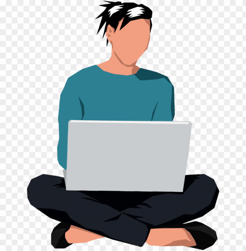 Laptop Manspreading Sitting Can Stock Photo Sitting Down Clipart Transparent PNG Image With Transparent Background@toppng.com