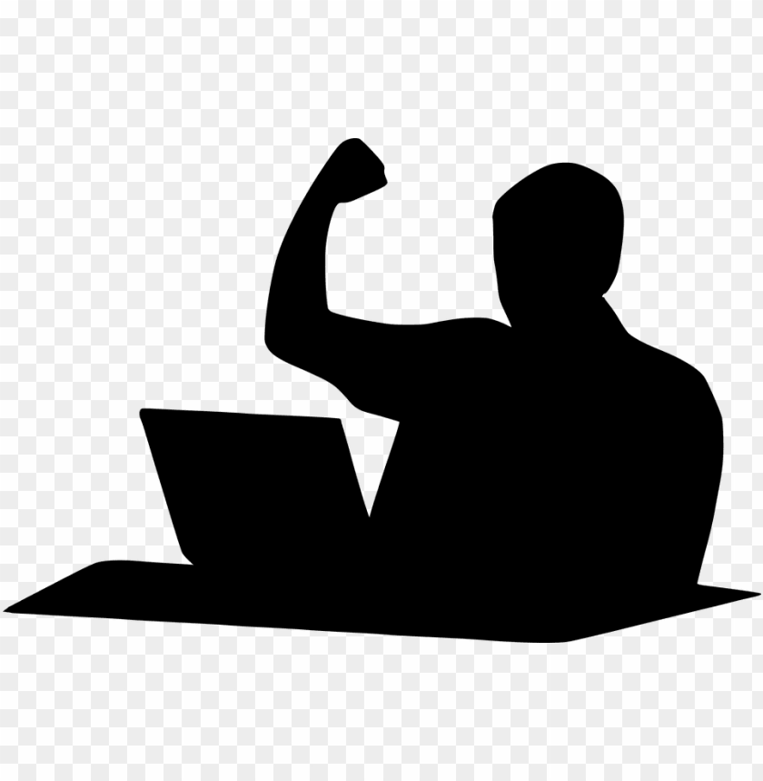 laptop silhouette png, silhouette,png,laptop