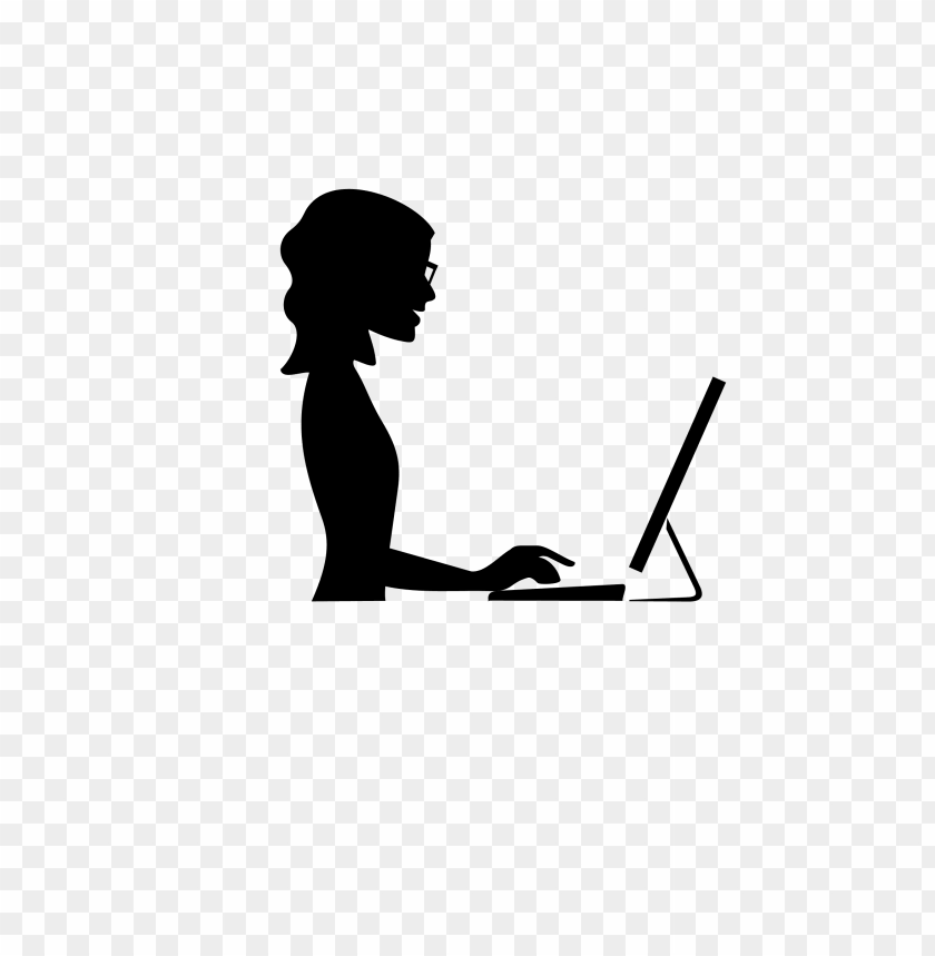 laptop silhouette png, png,silhouette,laptop