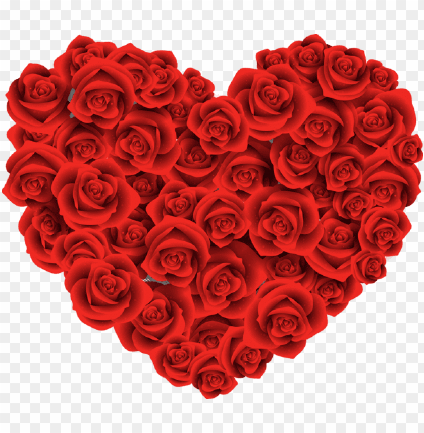 Large Heart Of Roses Png - Free PNG Images | TOPpng