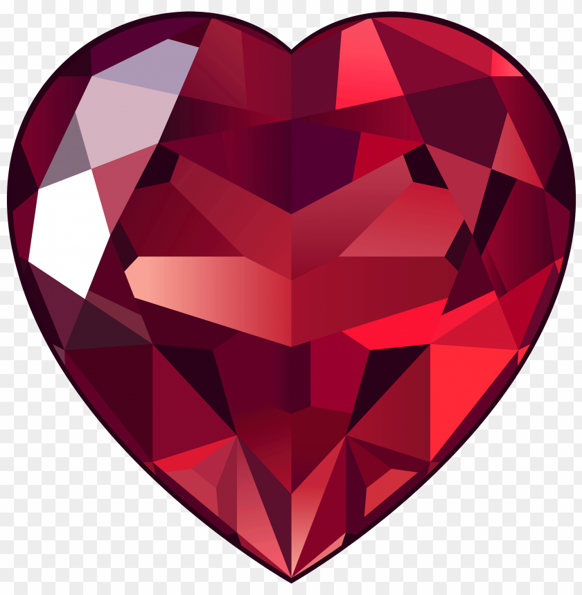 miscellaneous, rubys, large ruby heart, 