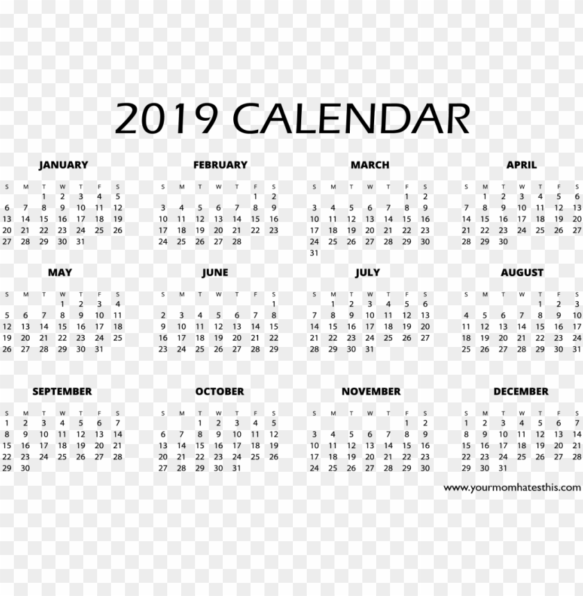 Large Size Of Coloring Pages Calendar 19 Printable Png Image With Transparent Background Toppng