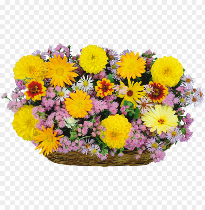 large transparent flowers basket