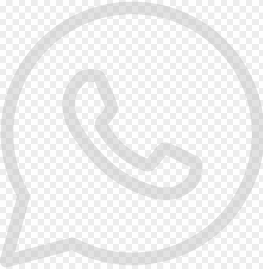 White Circular WhatsApp Icon PNG Images & PSDs for Download | PixelSquid -  S117157641