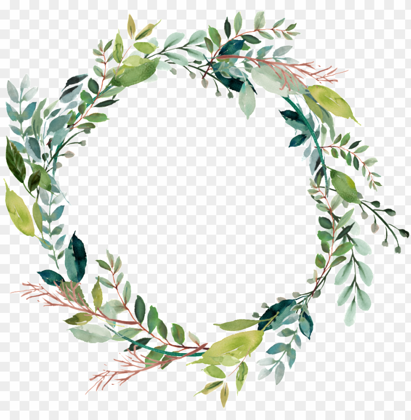 Leaves Vector Ring Floral Wreath Clip Art PNG Image With Transparent  Background | TOPpng