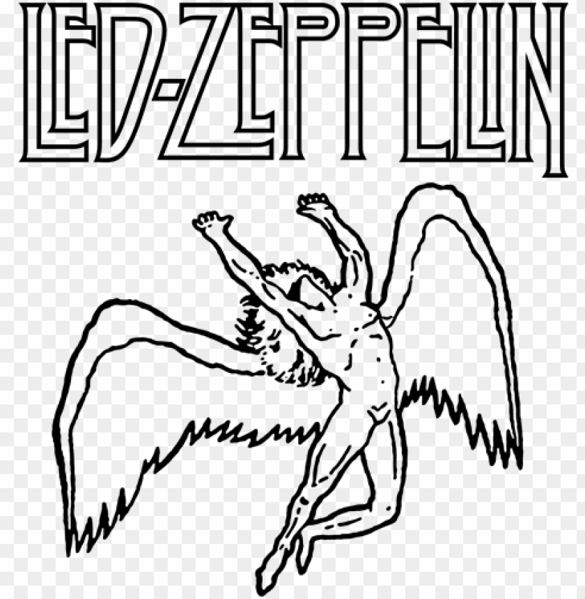 led zeppelin symbols vector