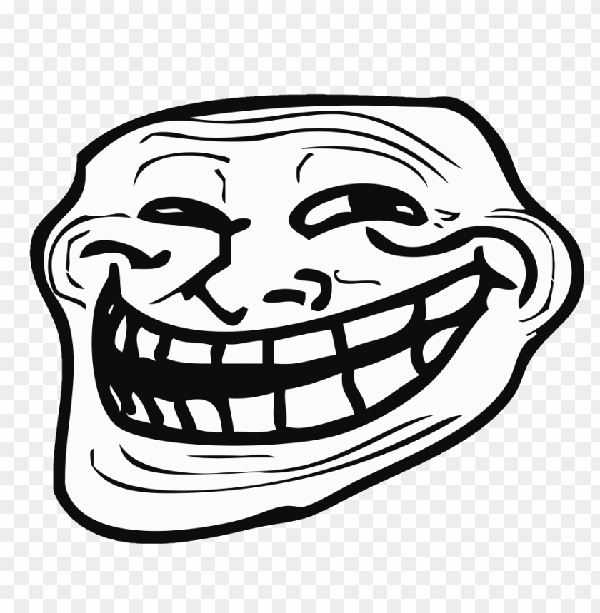 Download Left Troll Face Png Images Background Toppng - troll face roblox image id