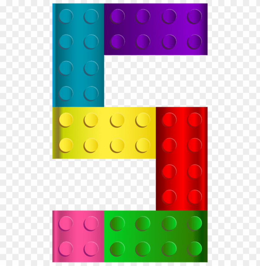 Lego Number Five Clipart Png Photo - 48642