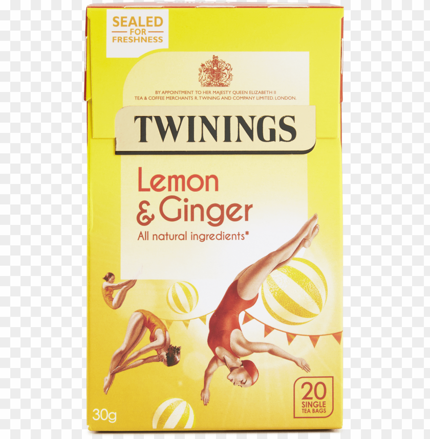 free PNG lemon & ginger - twinings lemon & ginger tea 20 bags x 4 PNG image with transparent background PNG images transparent