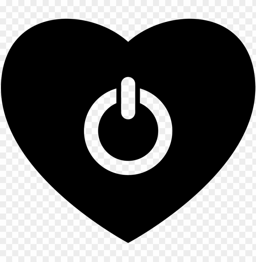 power button, black heart, close button, heart doodle, play button white, power icon