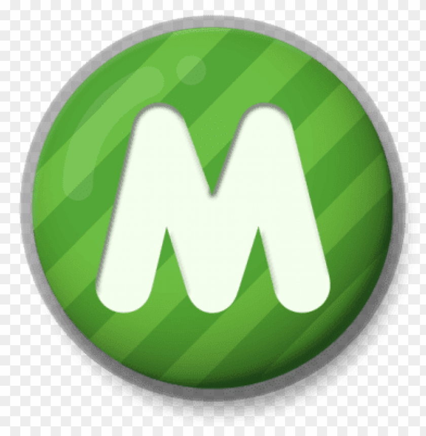 letter m green roundlet PNG transparent with Clear Background ID 118515
