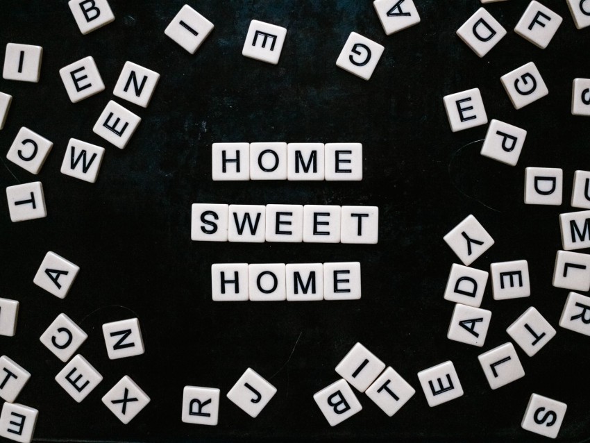 letters, words, phrase, home