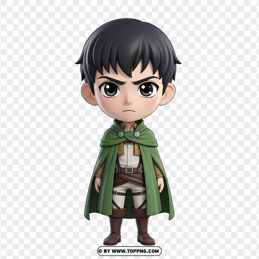 Levi Ackerman In Survey Corps Uniform PNG Transparent Background