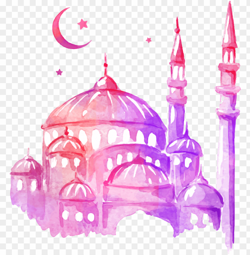 Download Library Drawing Castles Watercolor Tahun Baru Islam Vector Png Image With Transparent Background Toppng