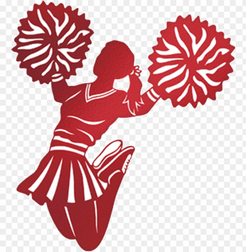 Life Christian Academy Is Pleased To Offer A Cheerleading Red And White Pom Poms Clipart Png Image With Transparent Background Toppng