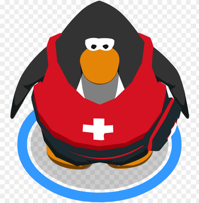 Lifesaver Outfit In Game Club Penguin Rewritten Unreleased Png