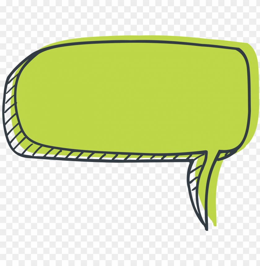 Light Green Drawing Speech Bubble Cartoon PNG Image With Transparent Background@toppng.com