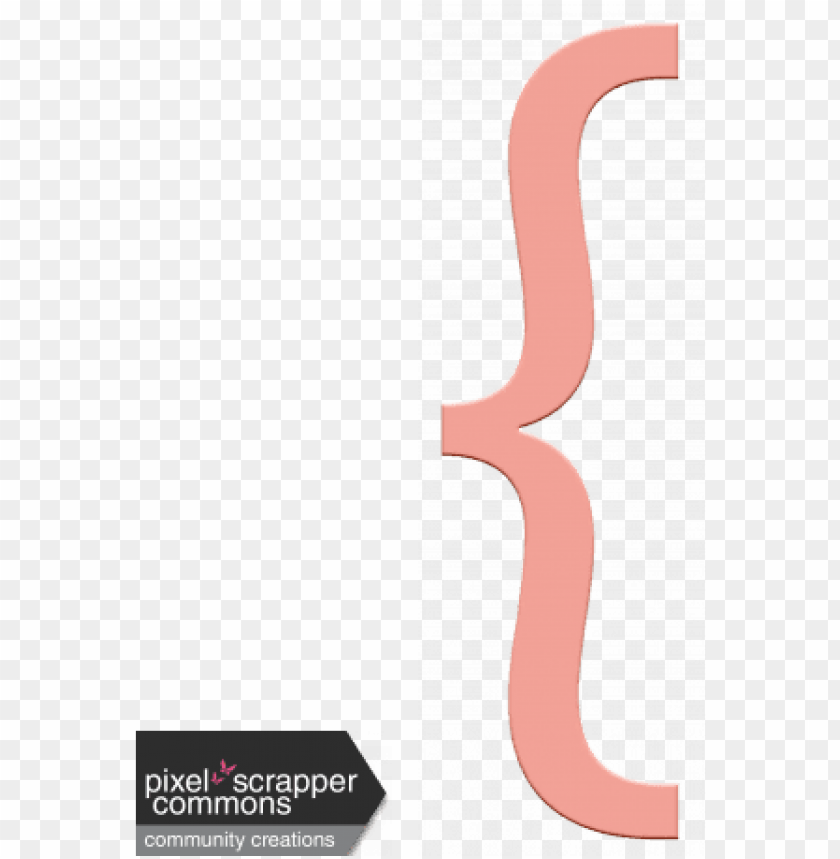 light pink bracket element bracket clip art PNG transparent with Clear Background ID 245946