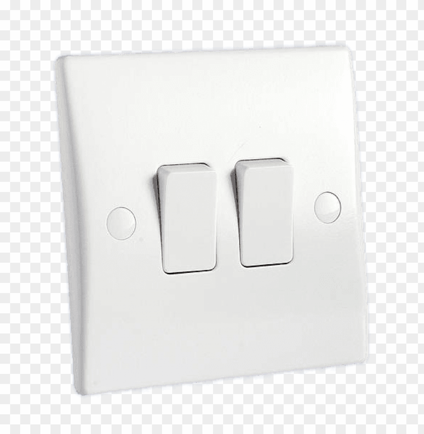 Transparent Background PNG of light switch double - Image ID 68394