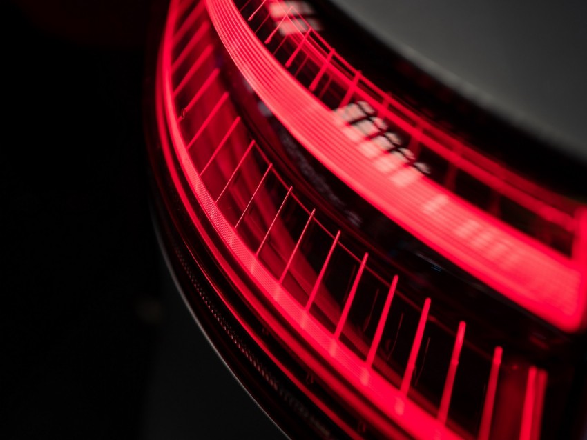 light, taillight, red, optics, closeup, car