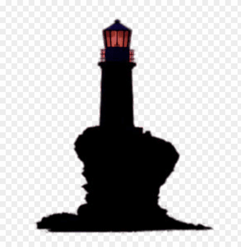 miscellaneous, lighthouses, lighthouse on rock silhouette, 