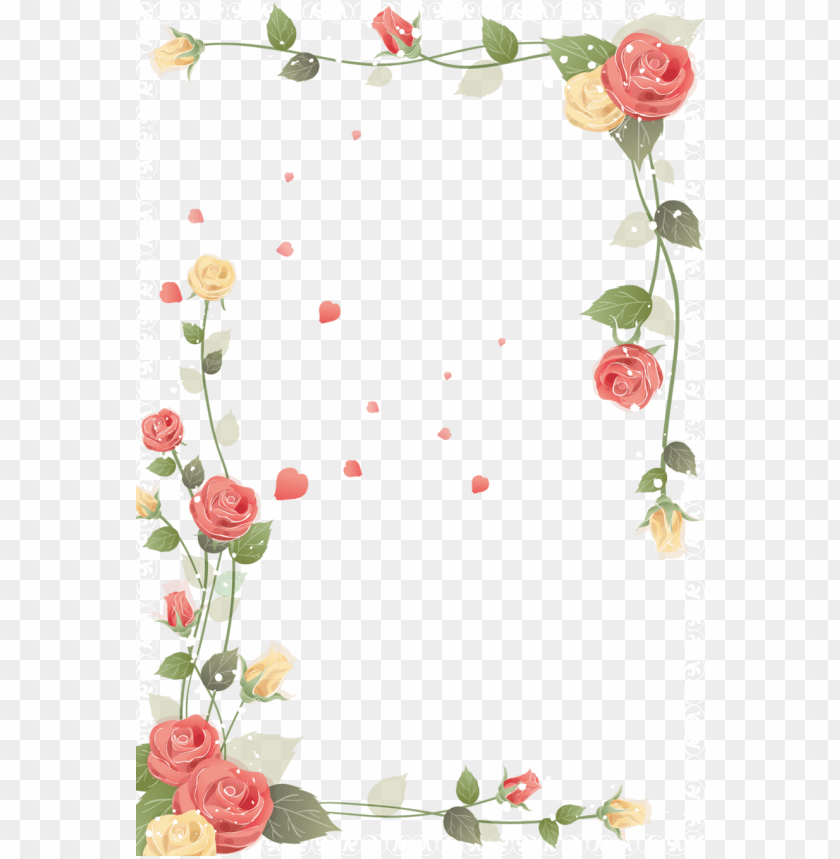 flower frames and borders clip art