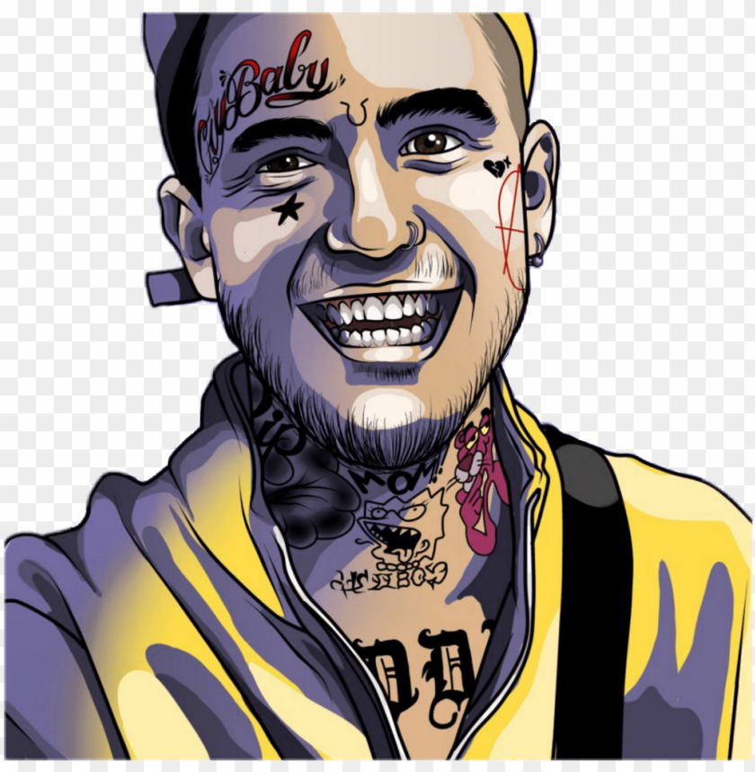 Lilpeep Sticker - Cartoo PNG Transparent With Clear Background ID ...
