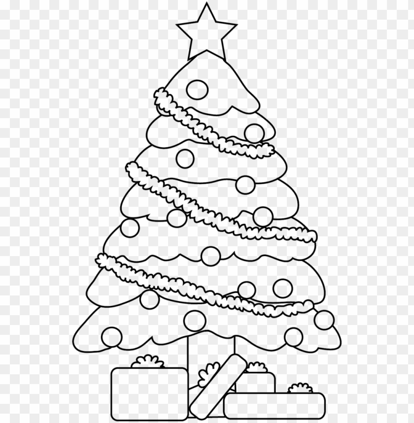 Christmas tree Drawing Line art, coloring, white, child png | PNGEgg-saigonsouth.com.vn