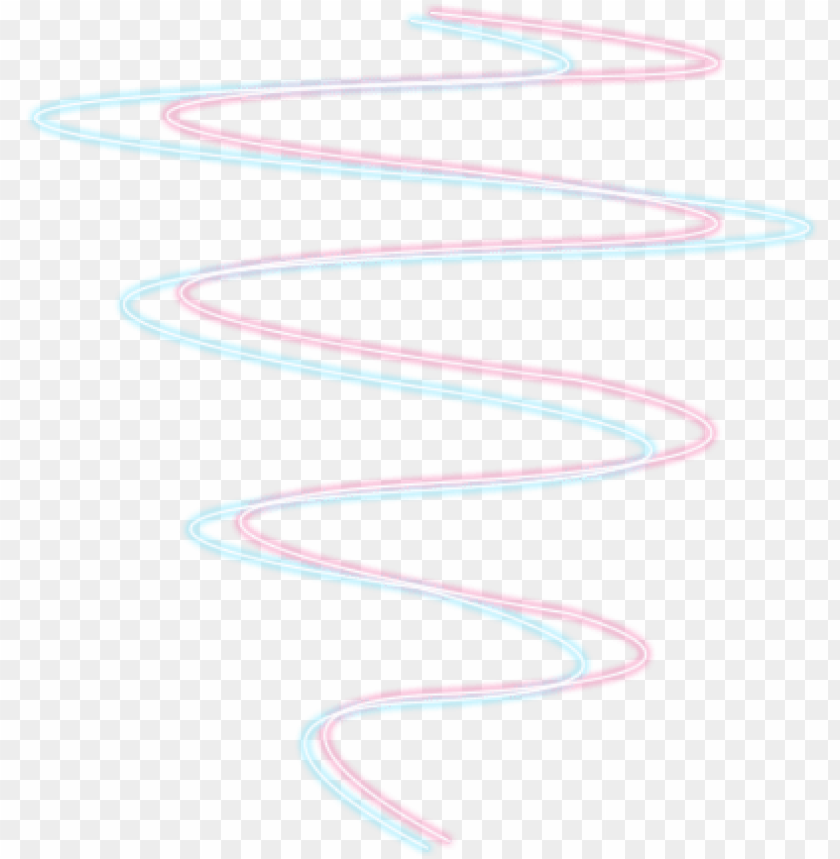 Line Neon Spiral Tumblr Edit Png Pngedit Sticker Pink - Spiral Neon Picsart PNG Image With Transparent Background