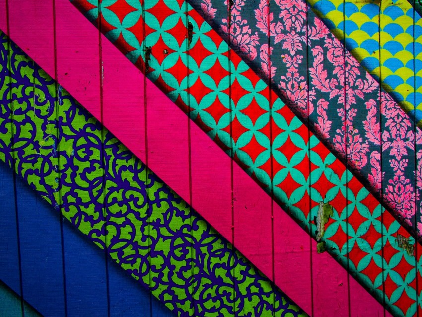 lines, patterns, wall, colorful